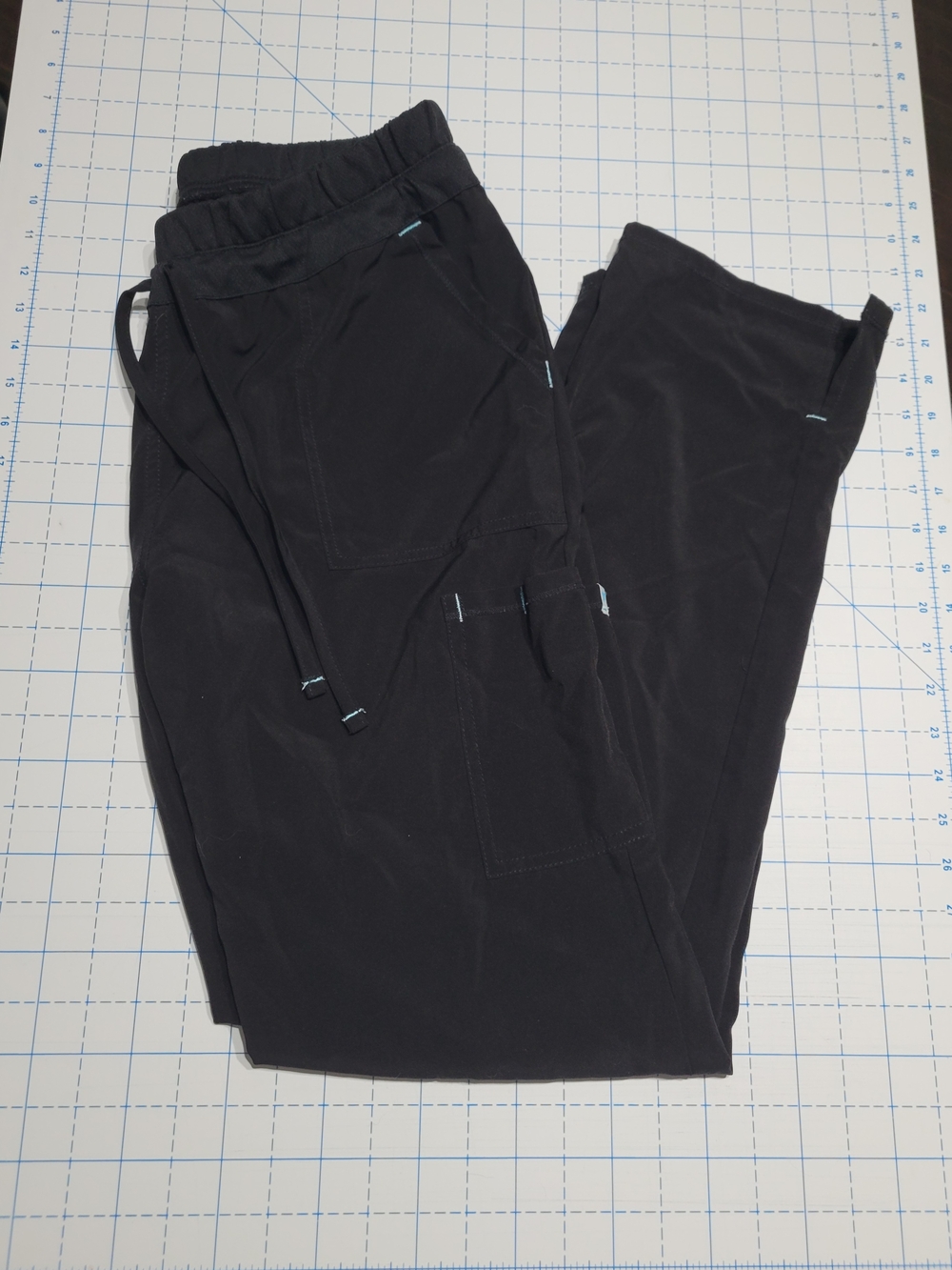 Scrubstar Black Scrub Pants with Drawstring